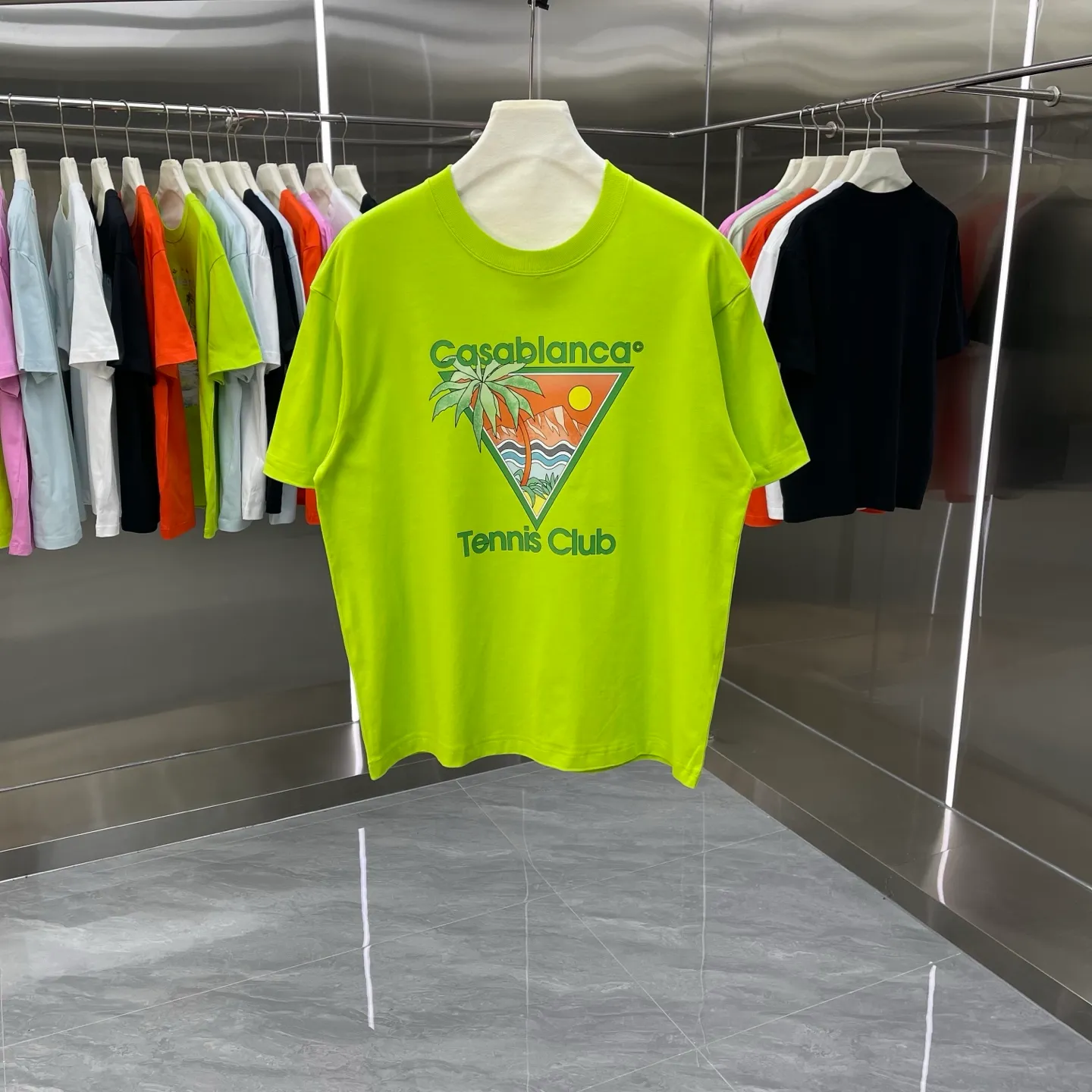 New Arrival Casablanca Classic Series T ～ ， ， 。 ， Classic ， In Stock ！ ：White Black Orange Pink（5 ） Size：S M L XL XXL